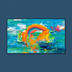 Tran Tuan Abstract My Sun 2021 135 x 80 x 5 cm Acrylic on Canvas Painting
