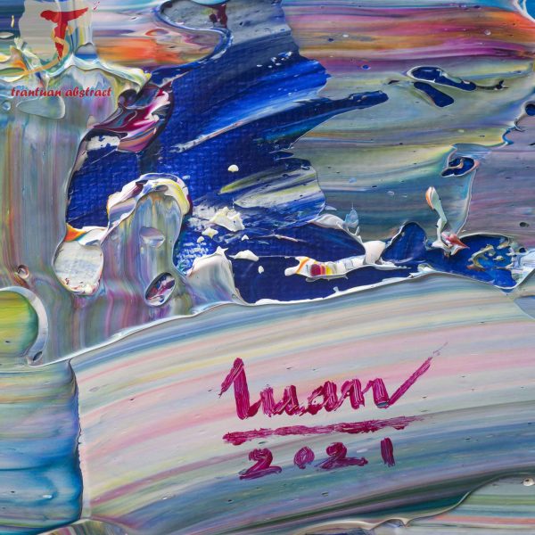 Tran Tuan Abstract Eternal Joy 135 x 80 x 5 cm Acrylic on Canvas Painting Detail (3)