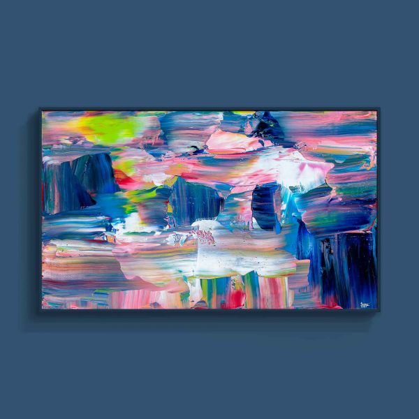 Tran Tuan Abstract Light 2021 135 x 80 x 5 cm Acrylic on Canvas Painting