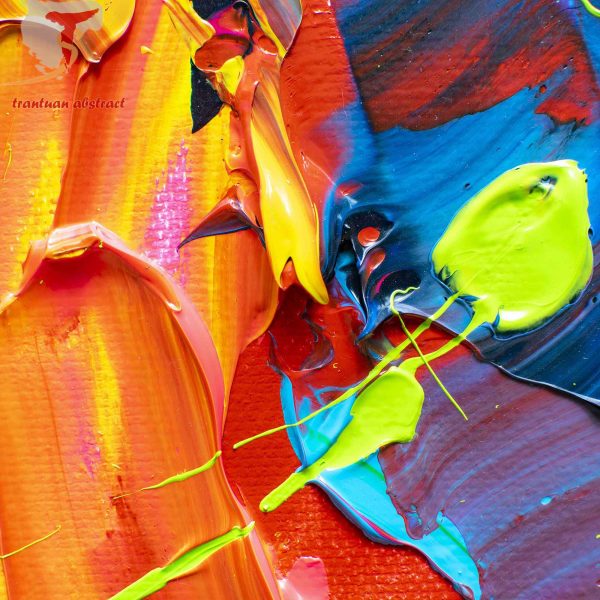 Tran Tuan Abstract Bright Sunshine 2021 135 x 80 x 5 cm Acrylic on Canvas Detail (21)