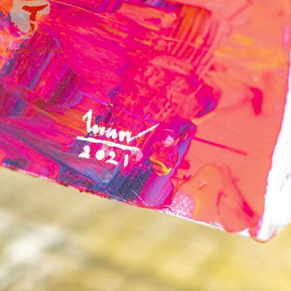 Tran Tuan Abstract Bright Sunshine 2021 135 x 80 x 5 cm Acrylic on Canvas Detail (4)