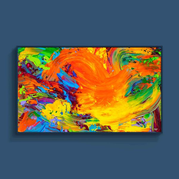 Tran Tuan Abstract Warm Wind 2021 135 x 80 x 5 cm Acrylic on Canvas Painting