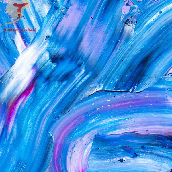 Tran Tuan Abstract A Date Night 2021 120 x 100 x 3 cm Acrylic on Canvas Painting Detail s (1)