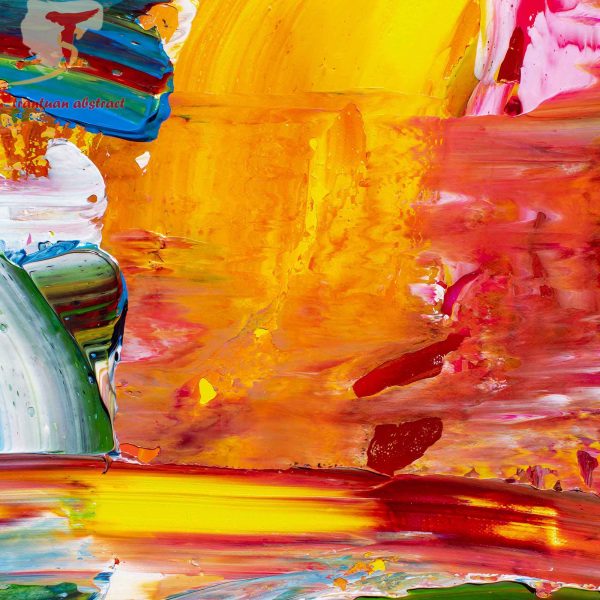 Tran Tuan Abstract Full of Life 2021 120 x 100 x 3 cm Acrylic on Canvas Painting Detail s (8)