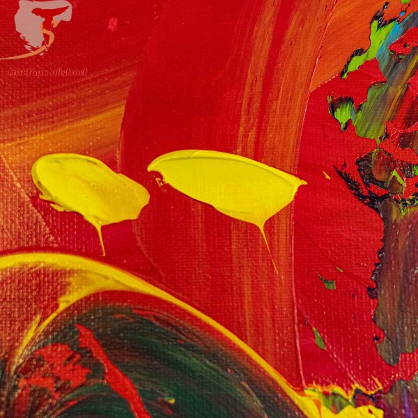 Tran Tuan Abstract Bright Emotion 2021 120 x 100 x 5 cm Acrylic on Canvas Painting Detail s (12)