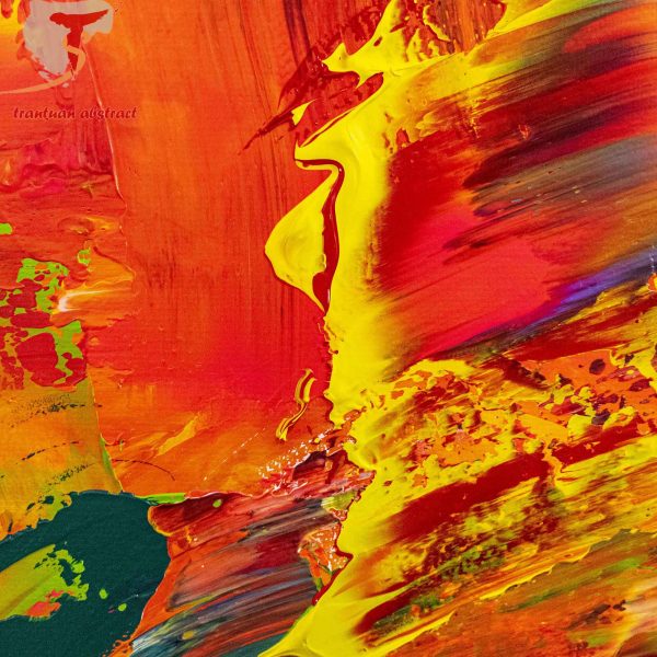 Tran Tuan Abstract First Love 2021 120 x 100 x 5 cm Acrylic on Canvas Painting Detail s (11)