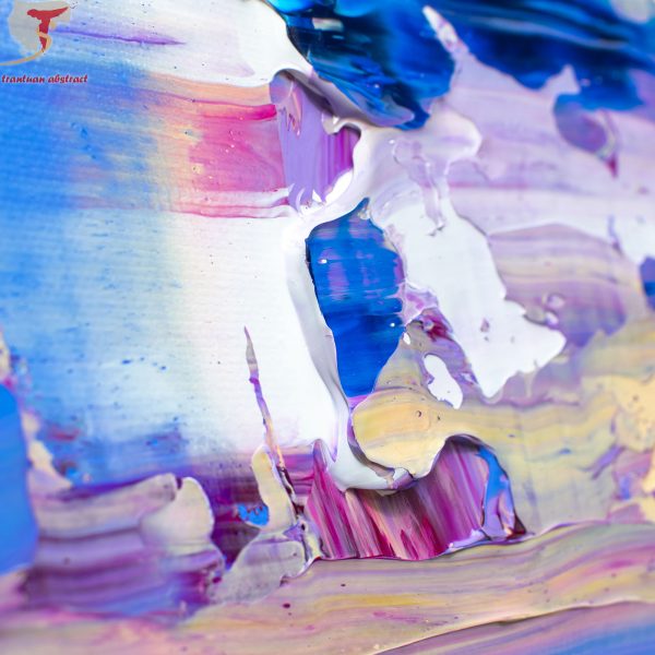 Tran Tuan Abstract Beautiful Day 2021 135 x 80 x 5 cm Acrylic on Canvas Painting Detail