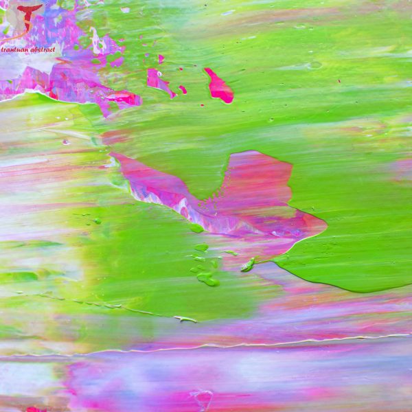 Tran Tuan Abstract Fairyland 135 x 80 x 5 cm Acrylic on Canvas Painting Detail