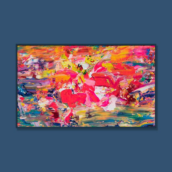 Tran Tuan Abstract Blooming Season 2021 135 x 80 x 5 cm Acrylic on Canvas Painting