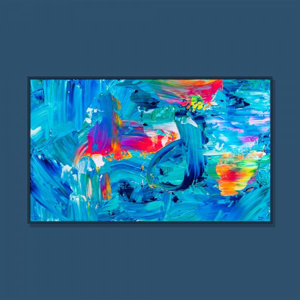 Tran Tuan Abstract Rhythm of Nature 2021 135 x 80 x 5 cm Acrylic on Canvas Painting