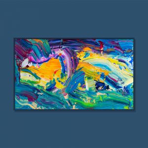 Tran Tuan Abstract The Light 2021 135 x 80 x 5 cm Acrylic on Canvas Painting