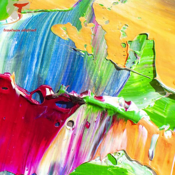 Tran Tuan Abstract Colors of Sunlight 2021 135 x 80 x 5 cm Acrylic on Canvas Painting Detail s (26)