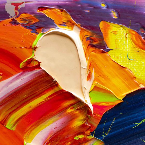 Tran Tuan Abstract Bright Sunshine 2021 135 x 80 x 5 cm Acrylic on Canvas Detail (15)