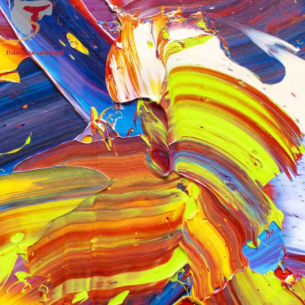 Tran Tuan Abstract Bright Sunshine 2021 135 x 80 x 5 cm Acrylic on Canvas Detail (9)