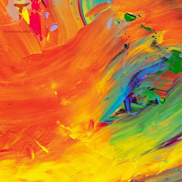 Tran Tuan Abstract Warm Wind 2021 135 x 80 x 5 cm Acrylic on Canvas Painting Detail s (3)