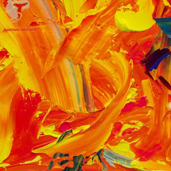 Tran Tuan Abstract Overflowing Warmth 2021 135 x 100 x 5 cm Acrylic on Canvas Painting Detail (2)