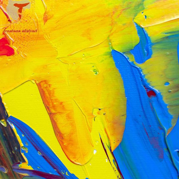 Tran Tuan Abstract Sweet Sunshine 2021 120 x 100 x 5 cm Acrylic on Canvas Painting Detail s (27)