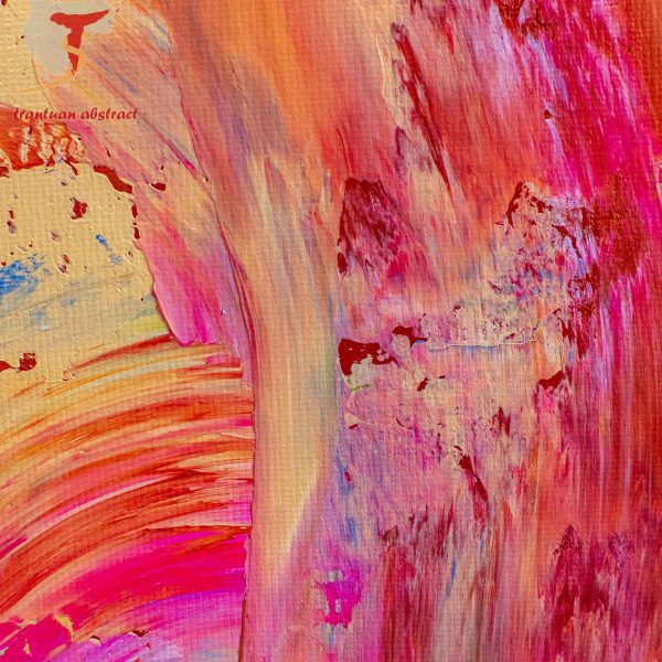 Tran Tuan Abstract Boat of Light 2021 120 x 100 x 5 cm Acrylic on Canvas Painting Detail s (10)