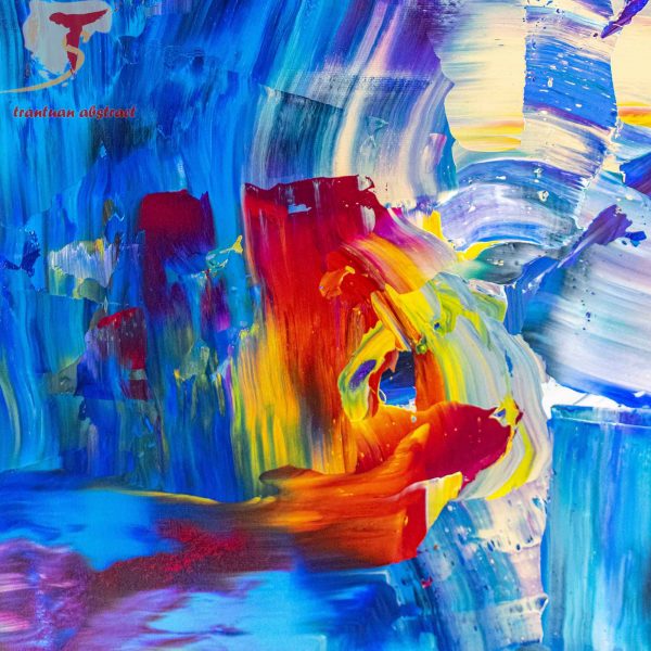 Tran Tuan Abstract Through Dreams 2021 120 x 100 x 5 cm Acrylic on Canvas Painting Detail s (1)