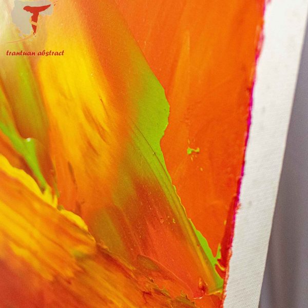 Tran Tuan Abstract Area of Childhood 2021 120 x 100 x 5 cm Acrylic on Canvas Painting Detail s (4)