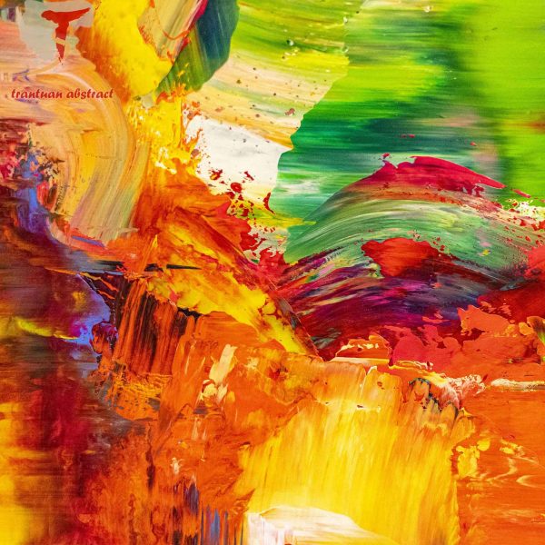 Tran Tuan Abstract First Love 2021 120 x 100 x 5 cm Acrylic on Canvas Painting Detail s (8)