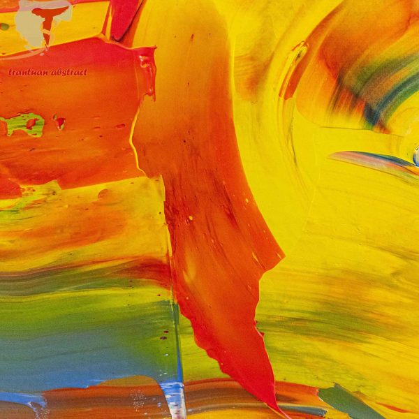 Tran Tuan Abstract Fly over the Sun 2021 120 x 100 x 5 cm Acrylic on Canvas Painting Detail s (6)