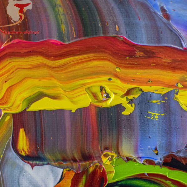 Tran Tuan Abstract Wilderness 2022 68 x 95 x 5 cm Acrylic on Canvas Painting Detail s (13)