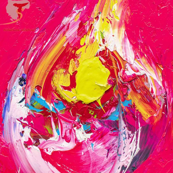 Tran Tuan Abstract Water Drop 2023 100 x 135 x 5 cm Acrylic on Canvas Painting Detail s (2)